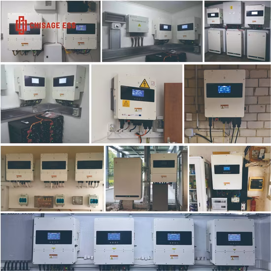 Impianto fotovoltaico da 5kw 6kw 8kw 10kw 12kw Convertitore trifase a energia solare CC-CA Convertitore ibrido a onda sinusoidale pura