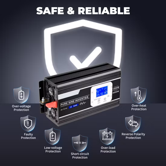 Inverter a onda sinusoidale pura da CC a CA off-grid da 1000 W